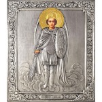 Икона Святого Архангела Михаила в посеребренной ризе (окладе), Р-230