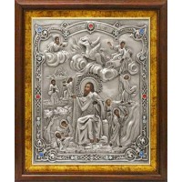 Илия Пророк Фесвитянин, св., в посеребренной ризе (окладе), Р-11.2К