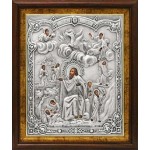 Икона Илии Пророка Фесвитянина, св., в посеребренной ризе (окладе) | Р-11К