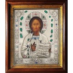 Господь Вседержитель в посеребренной ризе (окладе), Р-314.КС