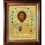 Господь Вседержитель в посеребренной ризе (окладе), Р-314.КЗ