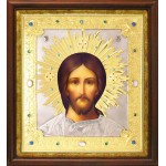 Спас Оплечный в посеребренной ризе (окладе), Р-93.7К (2)
