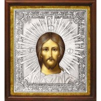 Спас Оплечный в посеребренной ризе (окладе), Р-93К