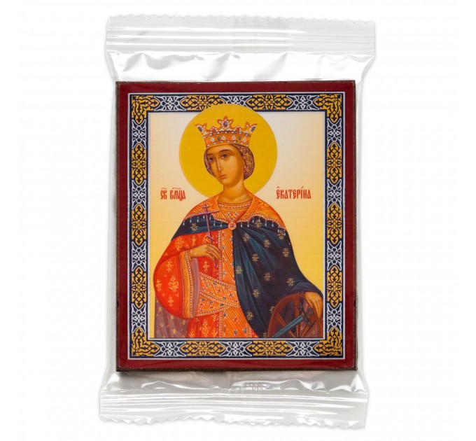 Икона 6х9 Екатерина Александрийская, вмц. (3)