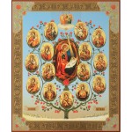 Икона 30х40 Древо Богородицы 3, оргалит