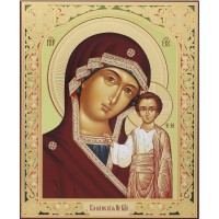 Икона 30х40 Казанская БМ 28, оргалит