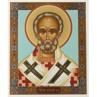 Икона 30х40 Николай Чудотворец 25, оргалит