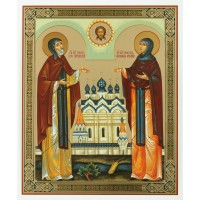 Икона 30х40 Петр и Феврония 2, оргалит
