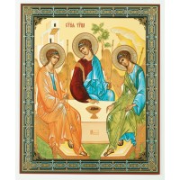 Икона 30х40 Троица (Рублевская) 3, оргалит