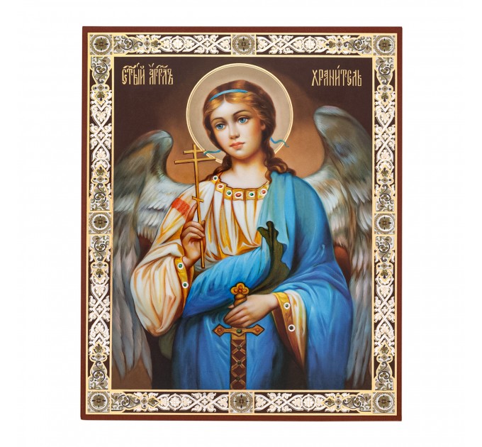Икона 11х13 Ангел-Хранитель (поясной) №8, оргалит