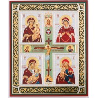 Икона 11х13 Четырехчастная, оргалит