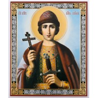 Икона 11х13 Глеб, благоверный князь 2, оргалит