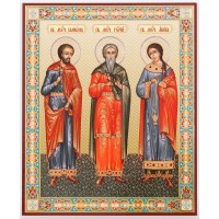 Икона 11х13 Гурий, Самон, Авив 3, оргалит