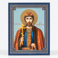 Икона 11х13 Игорь, князь Черниговский 4, оргалит