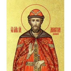 Икона "Дмитрий Донской", Московский, с золочением поталью, 09Д1-УЛ