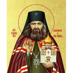 Икона "Иоанн Шанхайский", с золочением поталью, 09И1-УЛ