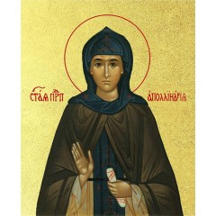 Икона "Аполлинария", с золочением поталью, 10А7-УЛ