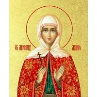 Икона "Лидия Иллирийская", с золочением поталью, 10Л1-УЛ